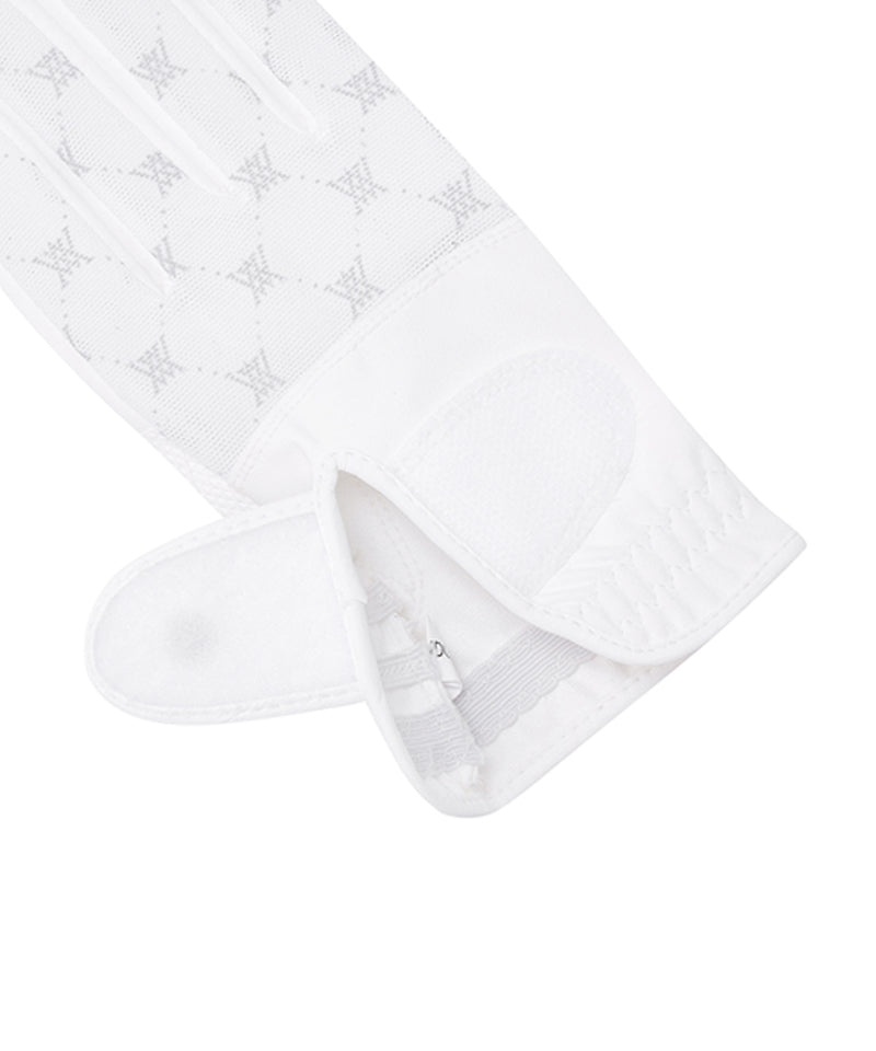 Women's Monogram See-Through Glove (PAIR) - White