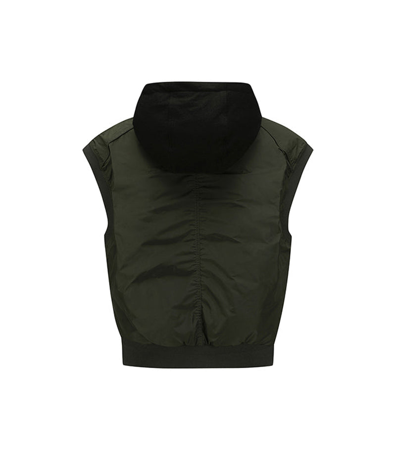 Women's Thinsulate Hoodie Detachable Vest - Khaki