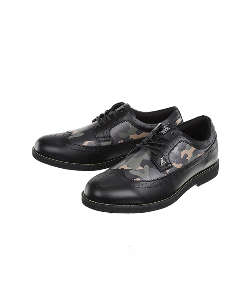 Women's Camo Wing-Tip Brog Shoes