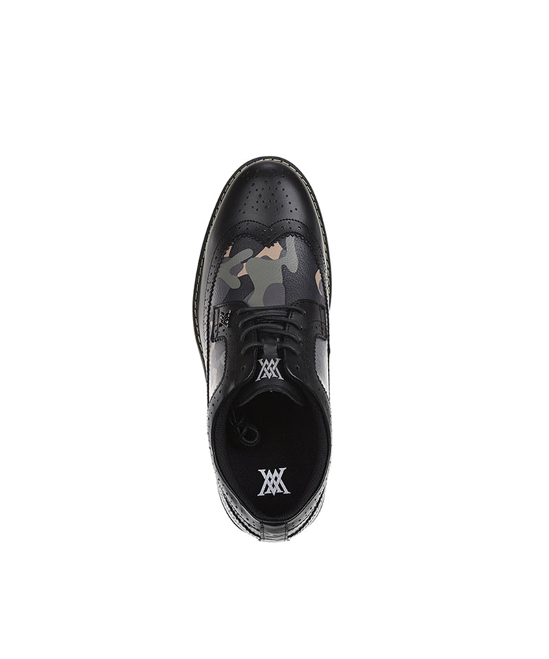 Women's Camo Wing-Tip Brog Shoes