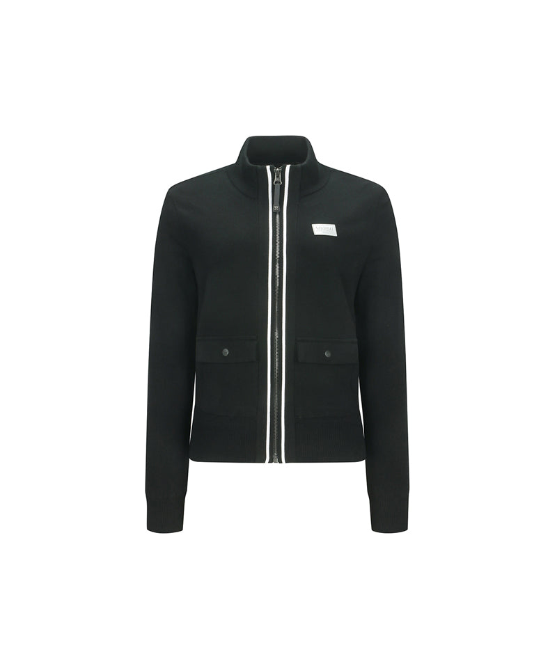 ANEW Golf Women's Wind Block Zip-Up Cardigan - Black