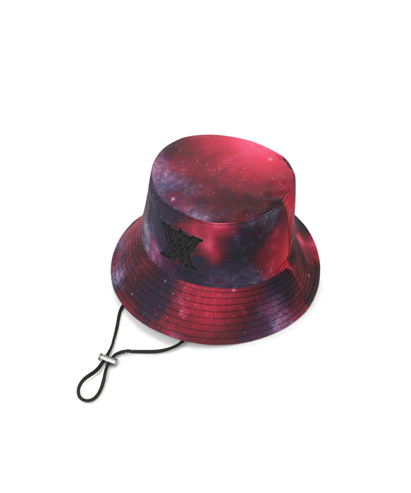 Uni Galaxy Pattern Reversible Bucket Hat -  Black