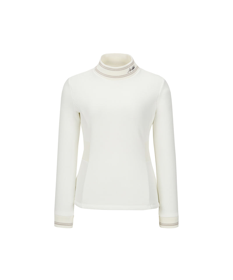 ANEW Golf Women's Winter High Neck Long T-Shirt - White