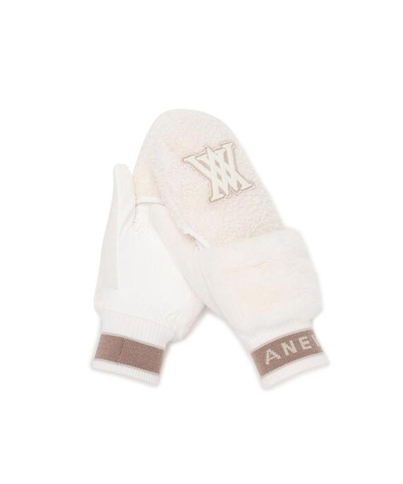 ANEW GOLF Women's Mitten Gloves - Ivory