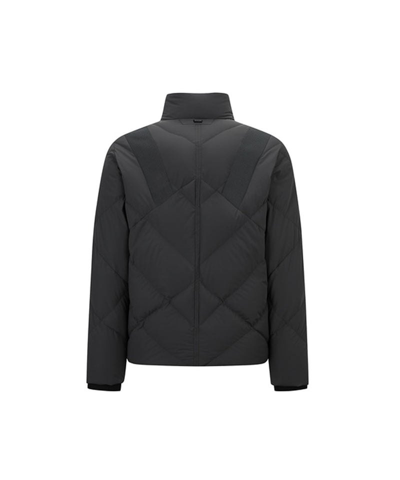 ANEW Golf Men's Diagonal Incision Point Down Jacket - Dark Gray