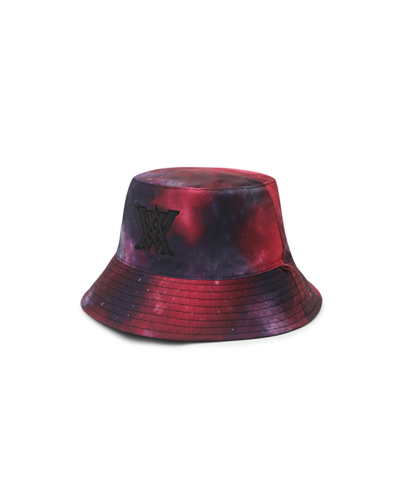 Uni Galaxy Pattern Reversible Bucket Hat -  Black