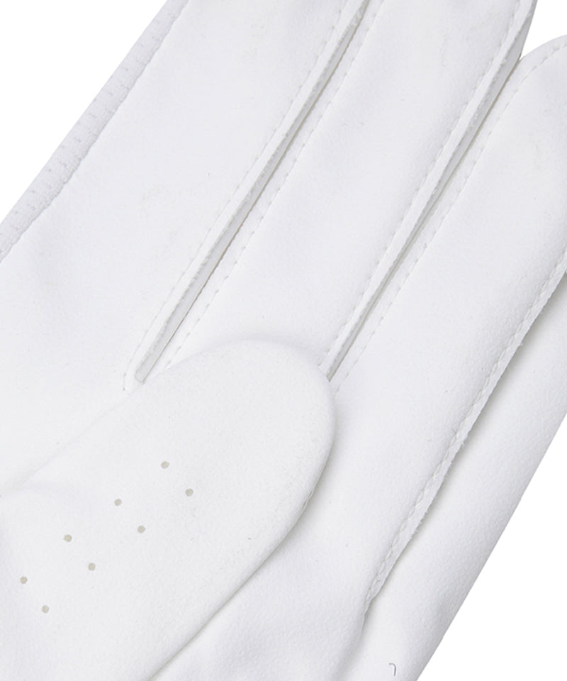 ANEW GOLF Women's Pair Mesh Logo Point Glove - White