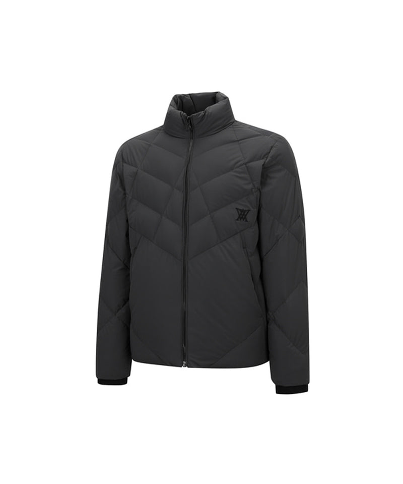 ANEW Golf Men's Diagonal Incision Point Down Jacket - Dark Gray