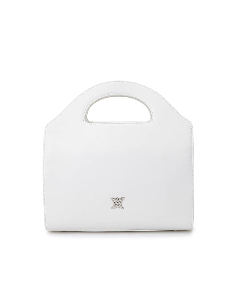 Mini Front Pocket Tote Bag - White