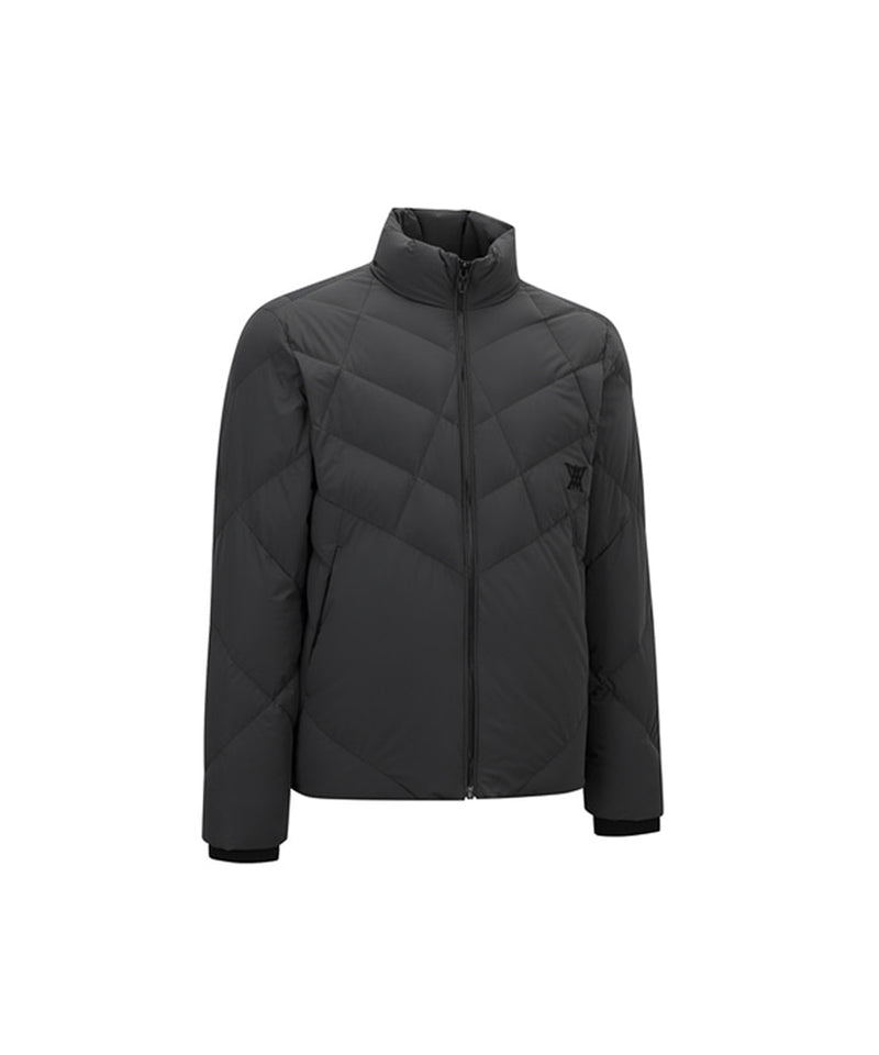 ANEW Golf Men's Diagonal Incision Point Down Jacket - Dark Gray