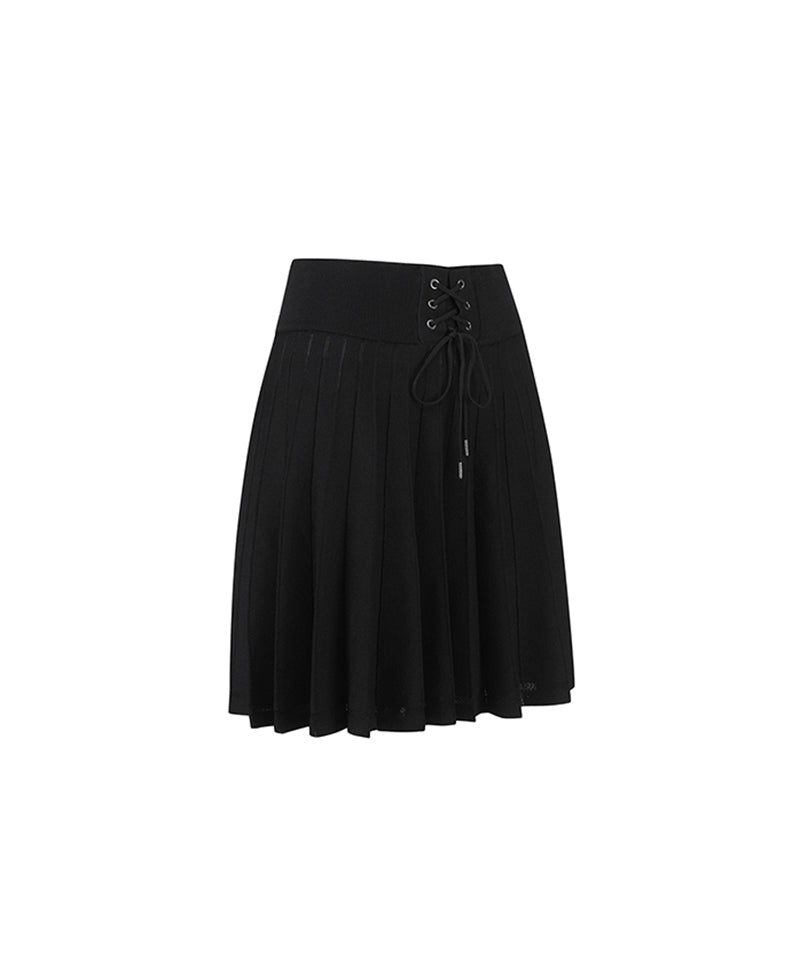 Women Knit Skirt - Black