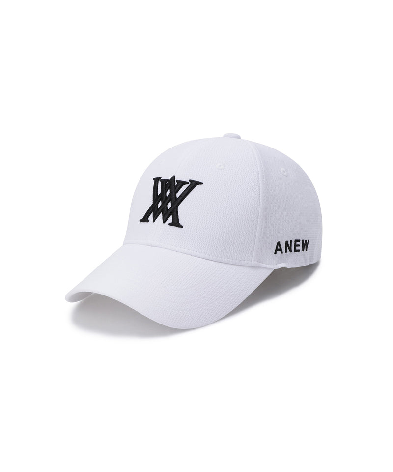 Anew Golf Seersucker Ball Cap - White