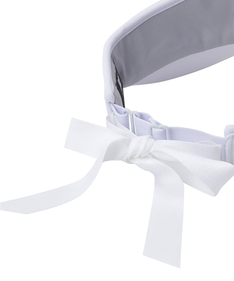 ANEW Golf Women's Essential Ribbon Tie Visor - White