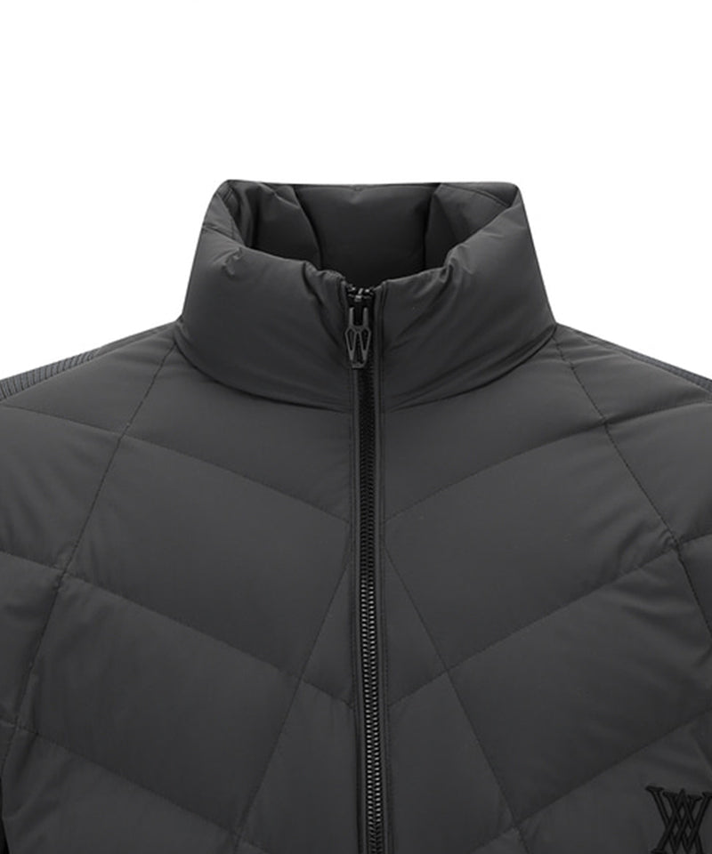 ANEW Golf Men's Diagonal Incision Point Down Jacket - Dark Gray