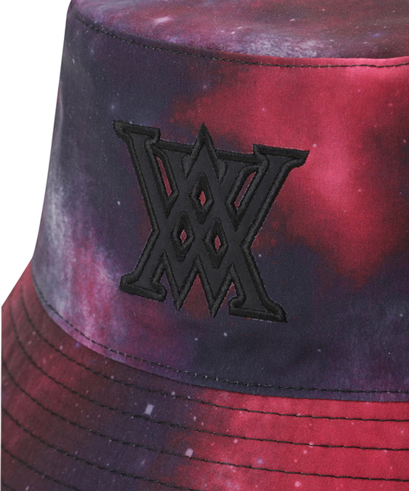 Uni Galaxy Pattern Reversible Bucket Hat -  Black