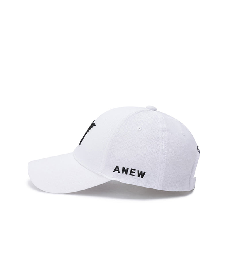 Anew Golf Seersucker Ball Cap - White