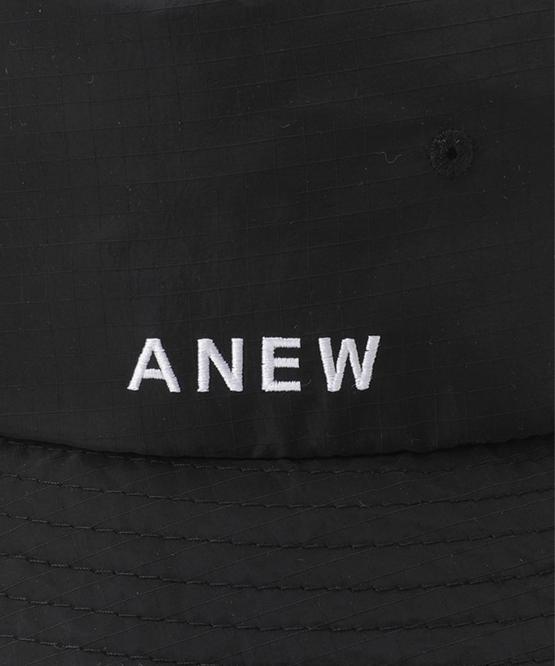 ANEW Golf Uni Incision Bucket Hat - Black