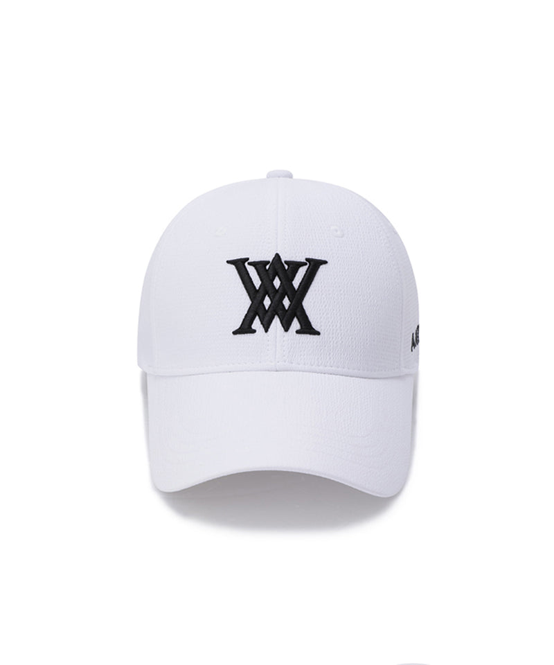 Anew Golf Seersucker Ball Cap - White