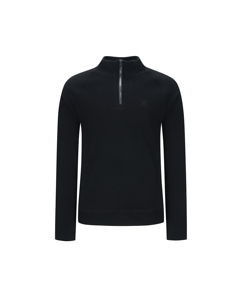 ANEW Golf Men's Wind Block Half Zip-up Pullover - Black