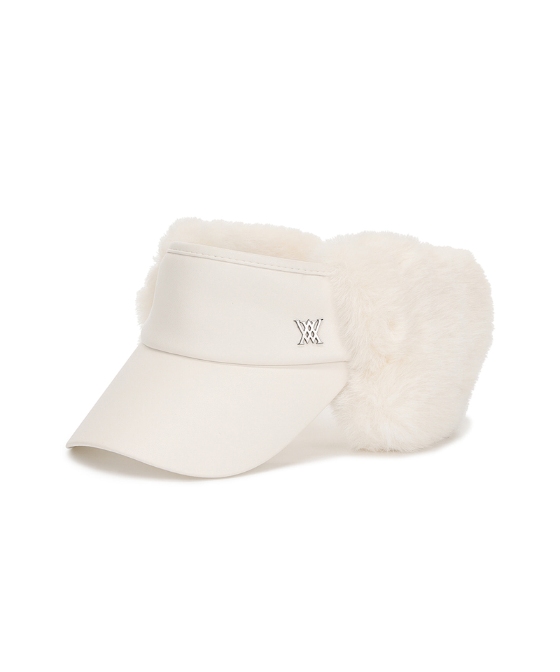 ANEW Golf Women Widen Fur Visor - White