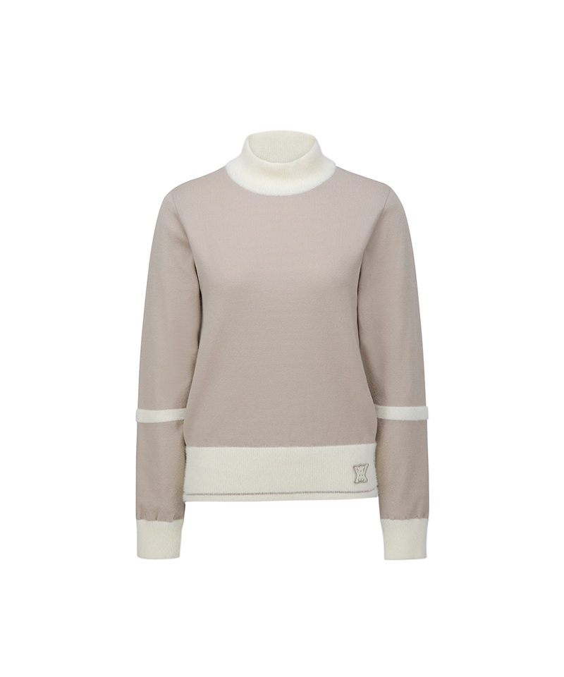 ANEW Golf Women Wind Block Pullover - Light Beige