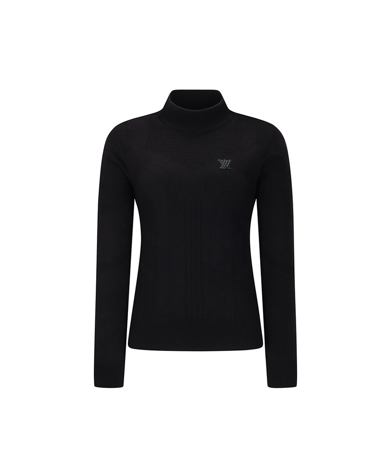 ANEW Golf Women Performance High Neck Wind Block Pullover - Black