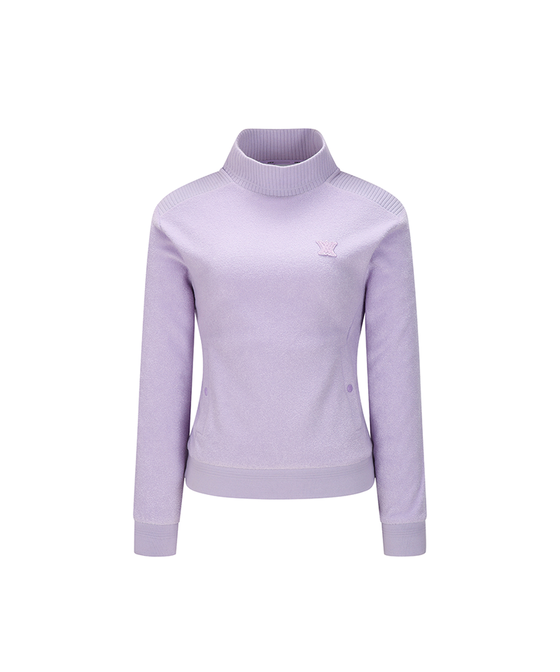 ANEW Golf Women Boucle Harf Neck L/TS - Lavender