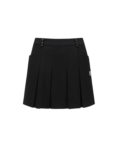 Pleated Skirt - Black - Ladies