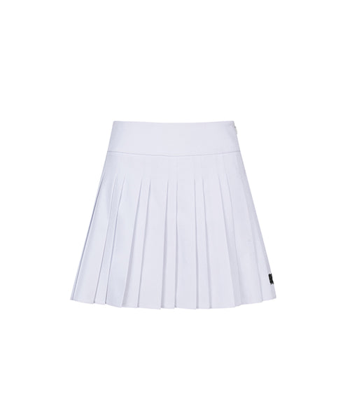 White pleated shop skirt cheap