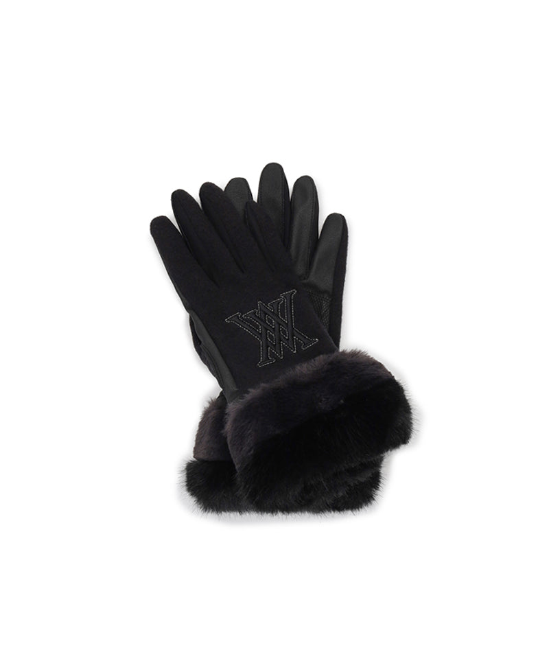 ANEW GOLF Women's  Furry Gloves - Black