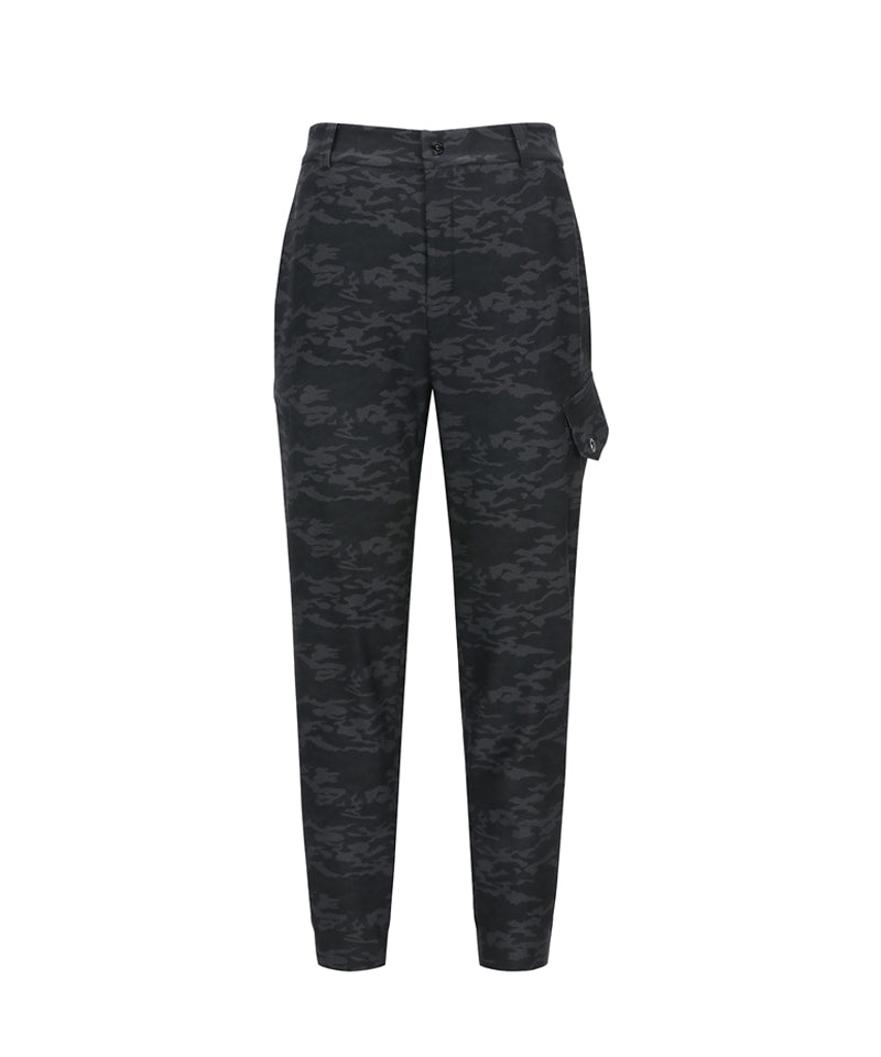 ANEW Golf Men's Camo Pattern Jogger Long Pants - Charcoal Gray