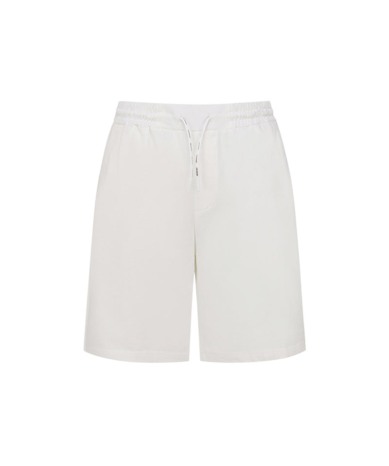 Unisex Banding Half Pants - Ivory