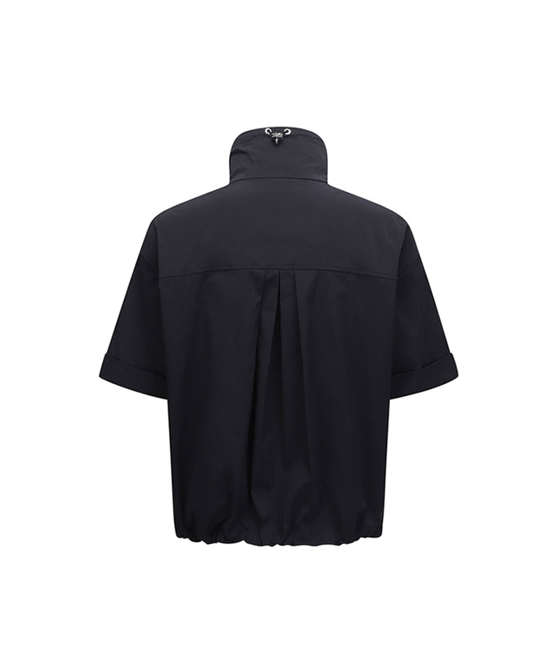 Women's Short Sleeve Anorak - Black