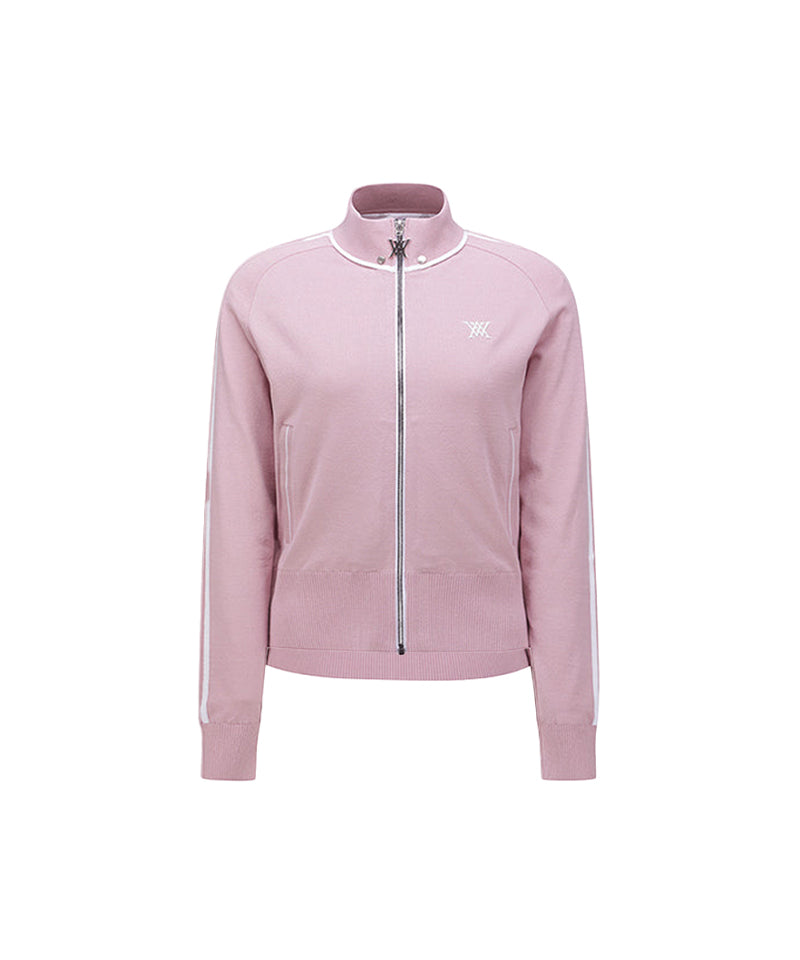 Women's High Neck Zip - Pink