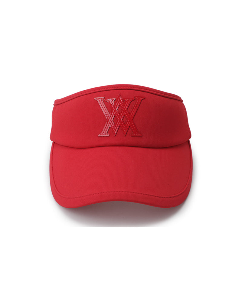 Women's Essential Ribbon Tie Visor - Red