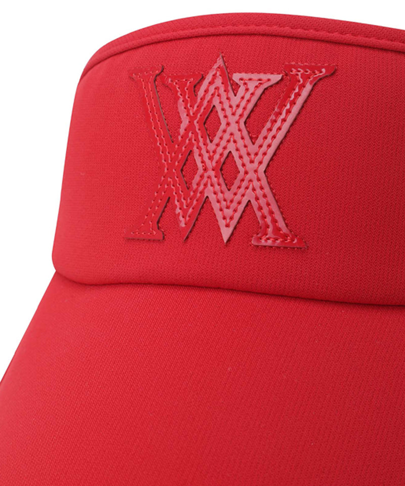 Women's Essential Ribbon Tie Visor - Red