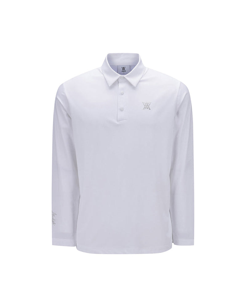 ANEW Golf Men's Band Detail Long T-Shirt - White