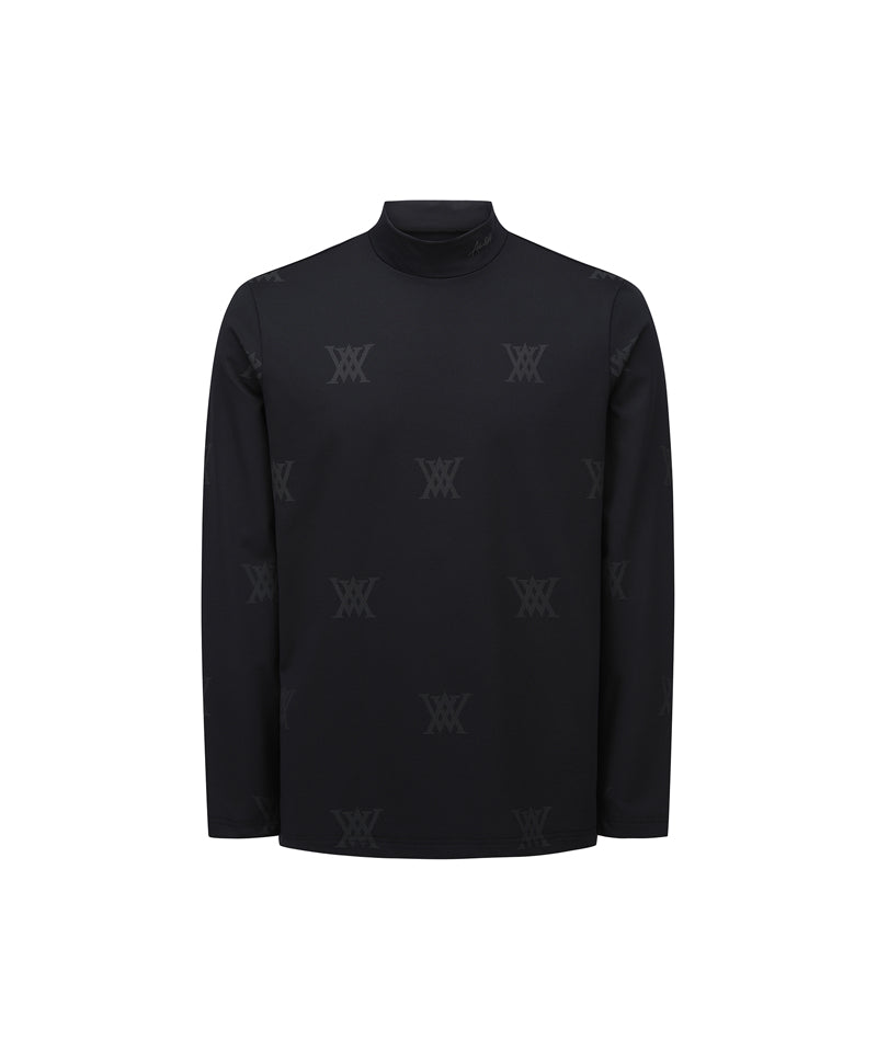 Men's Monogram Logo Baselayer - Black