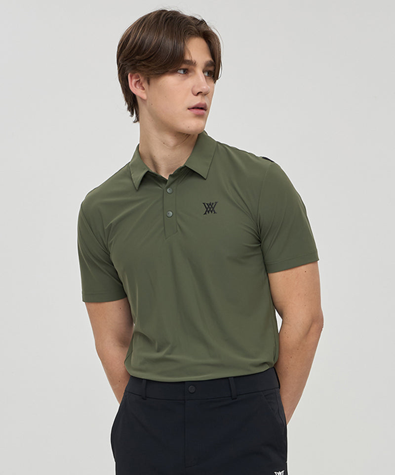 Men's Sporty Short T-Shirt - Khaki