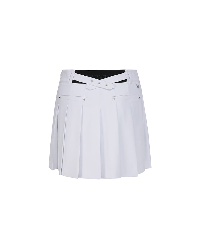 ANEW Golf Women's SP Essential Pleated Skirt - White