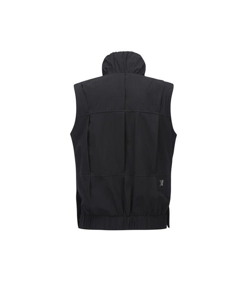 Women's Pleats Point Vest  - Black