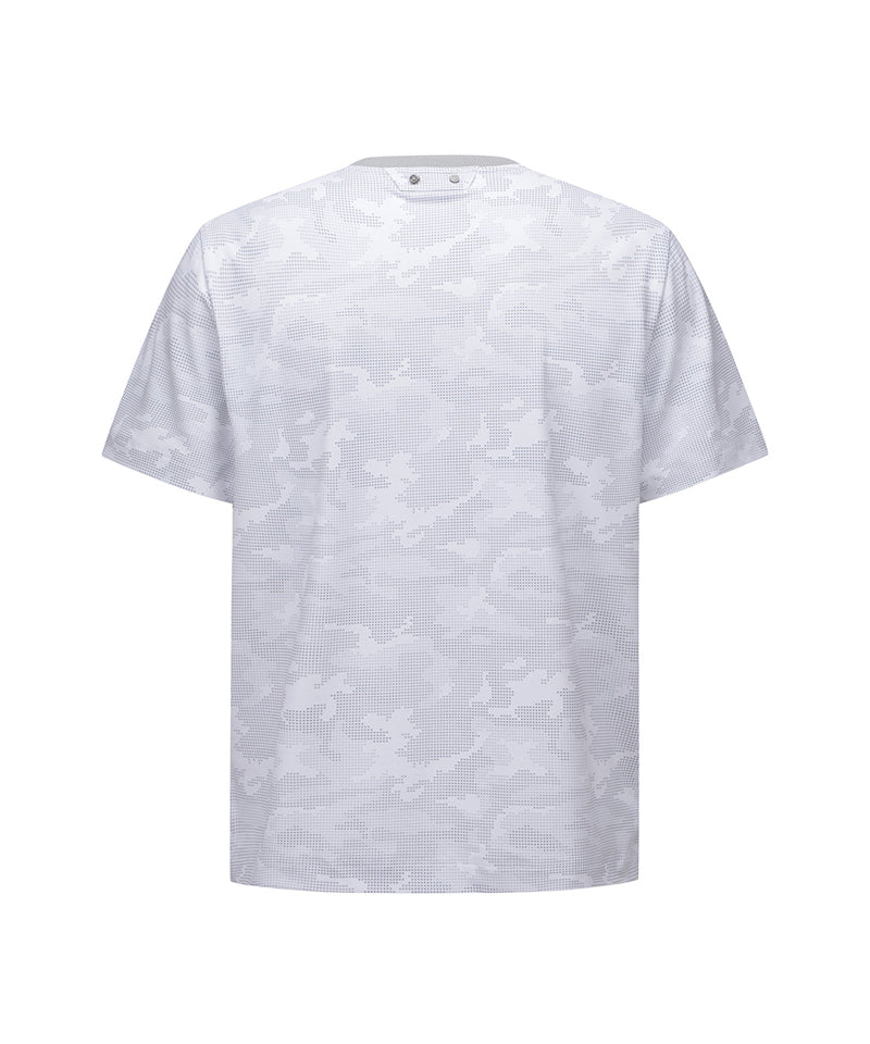 Men New Camouflage Short T-Shirt - White