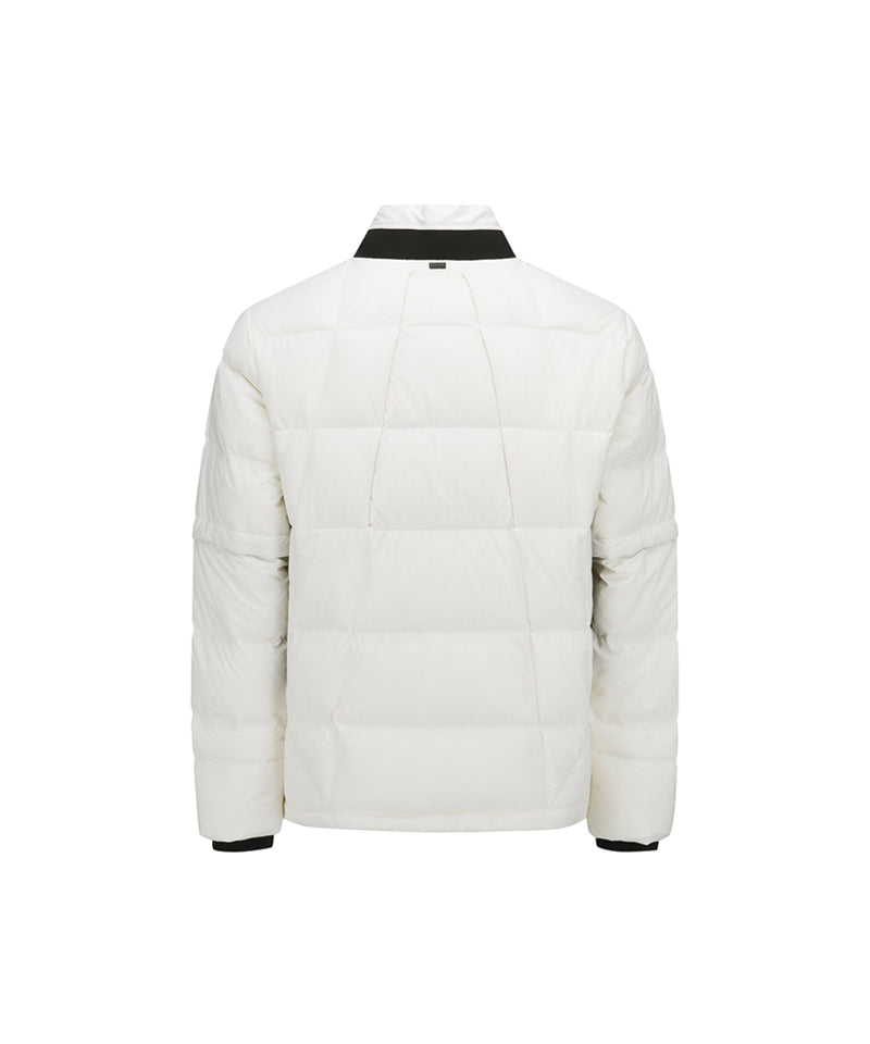 ANEW Golf Men's Sleeve Detachable Down Jacket - Ivory