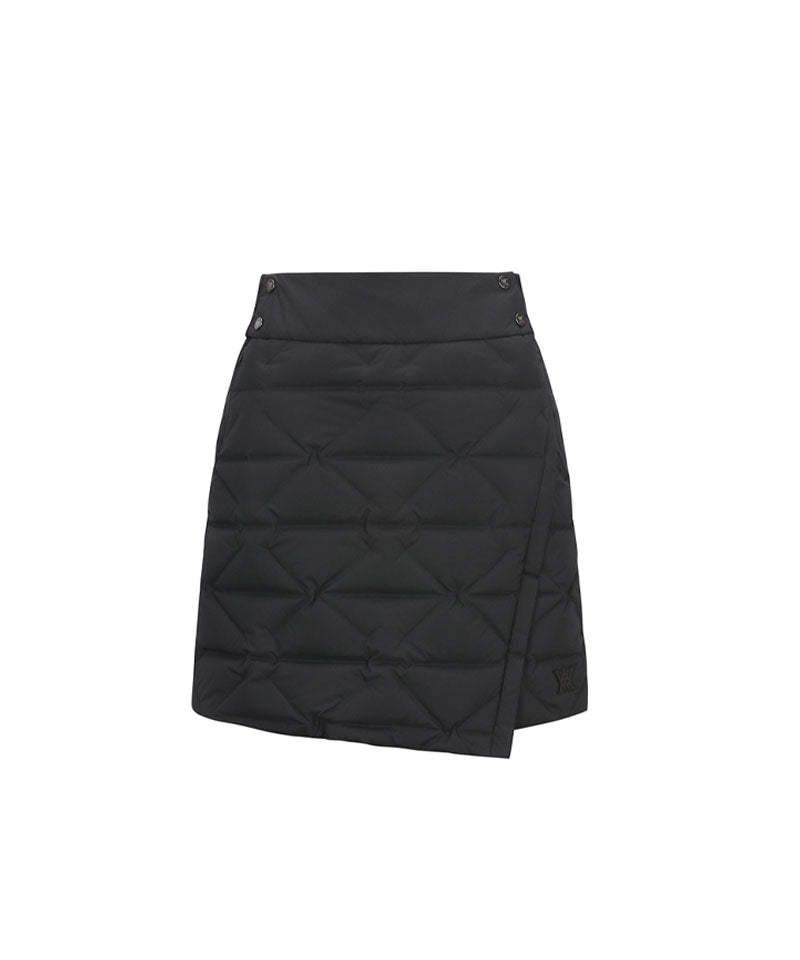 Women's Quilting Point Tube Down Skirt - Charcoal Gray