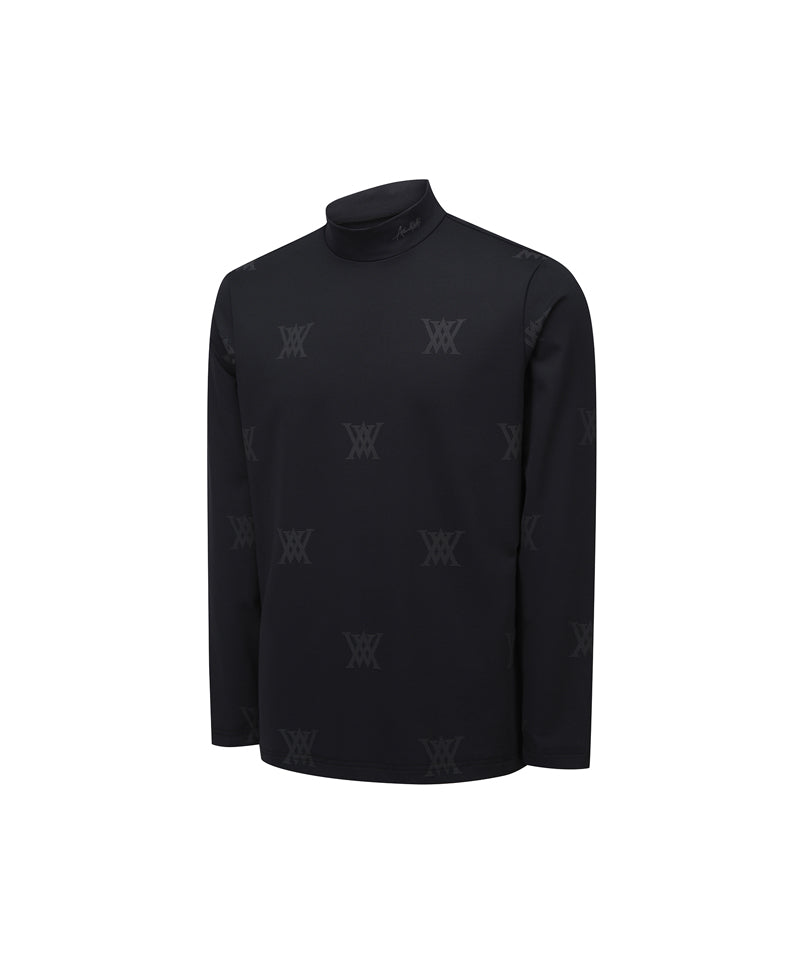 Men's Monogram Logo Baselayer - Black