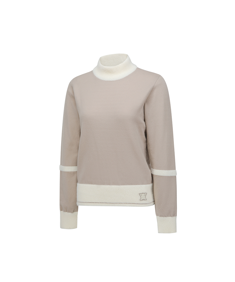 ANEW Golf Women Wind Block Pullover - Light Beige