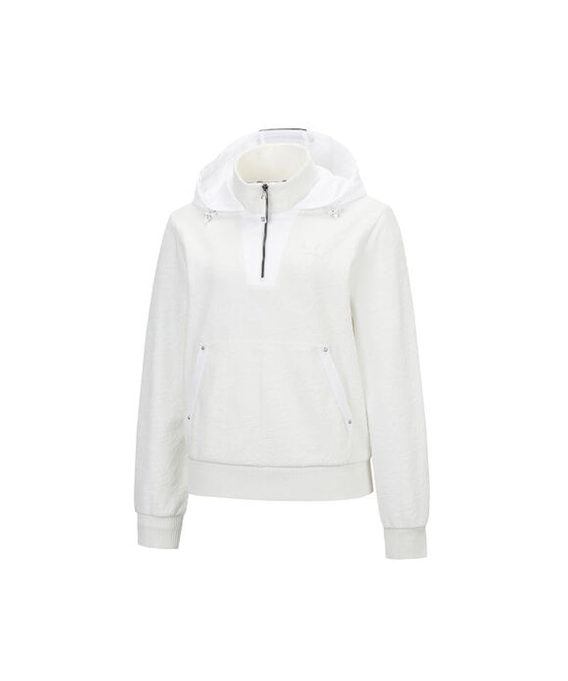 Women's Logo Pattern Anorak - Off-White