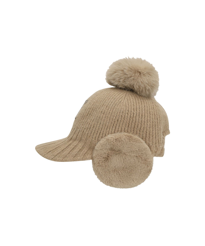 ANEW GOLF Women's New Angora Knit Ballcap - Beige