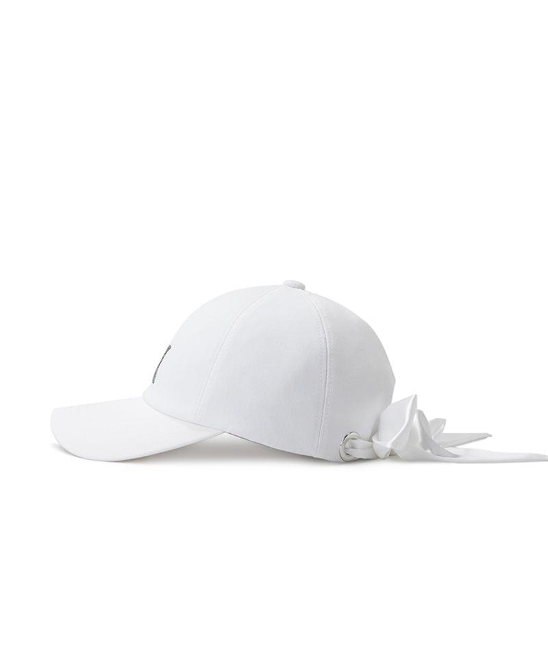 Anew Golf Women's Ribbon Tie Cap - White