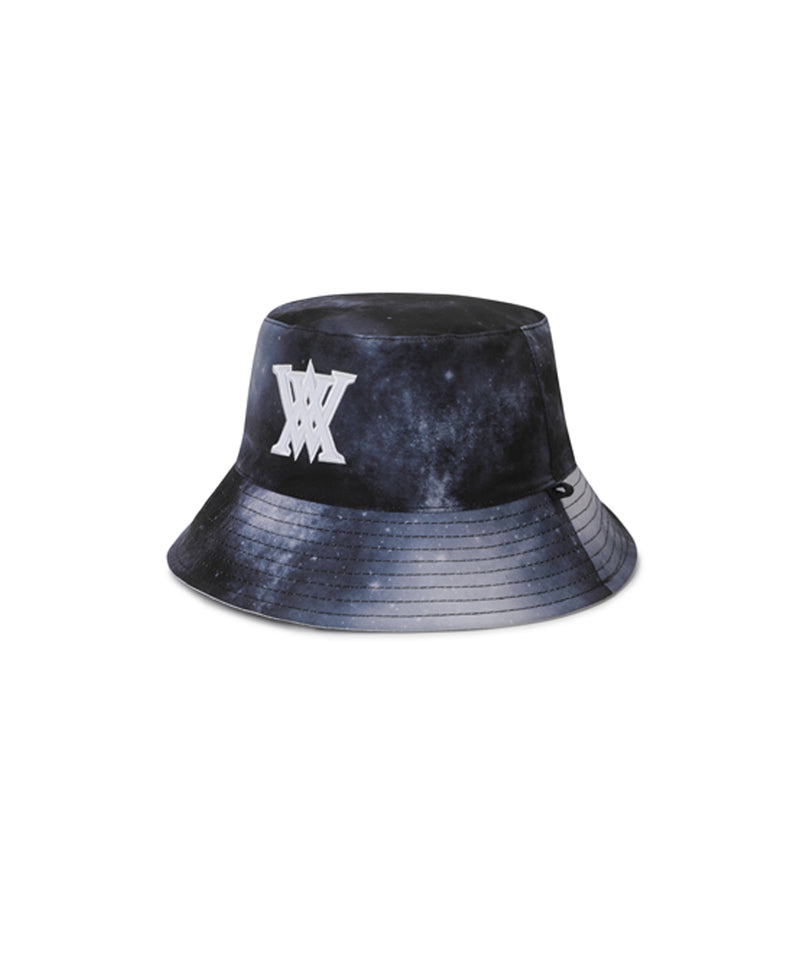 Uni Galaxy Pattern Reversible Bucket Hat - White